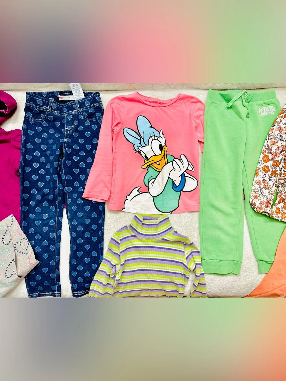 Lot Of Girls Cute Clothes Size 5T Years Gap, Levi’s Excellent Condition